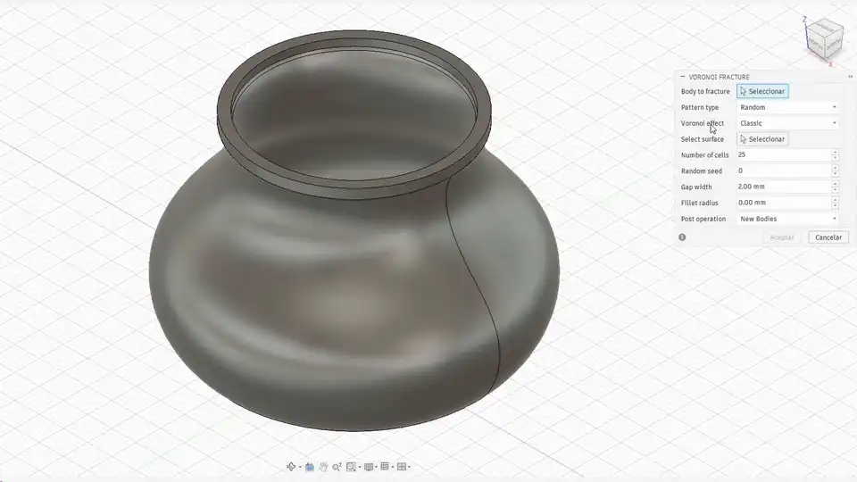Voronoi volumétrico vs de superficie