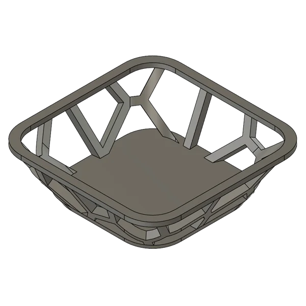 Estructura celular Voronoi sobre una pieza 3D